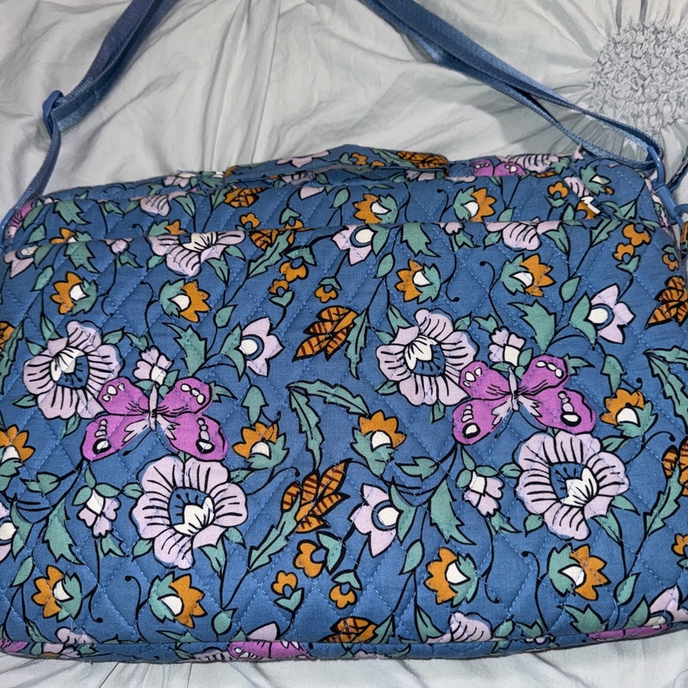 Vera Bradley Blue Floral Laptop Bag